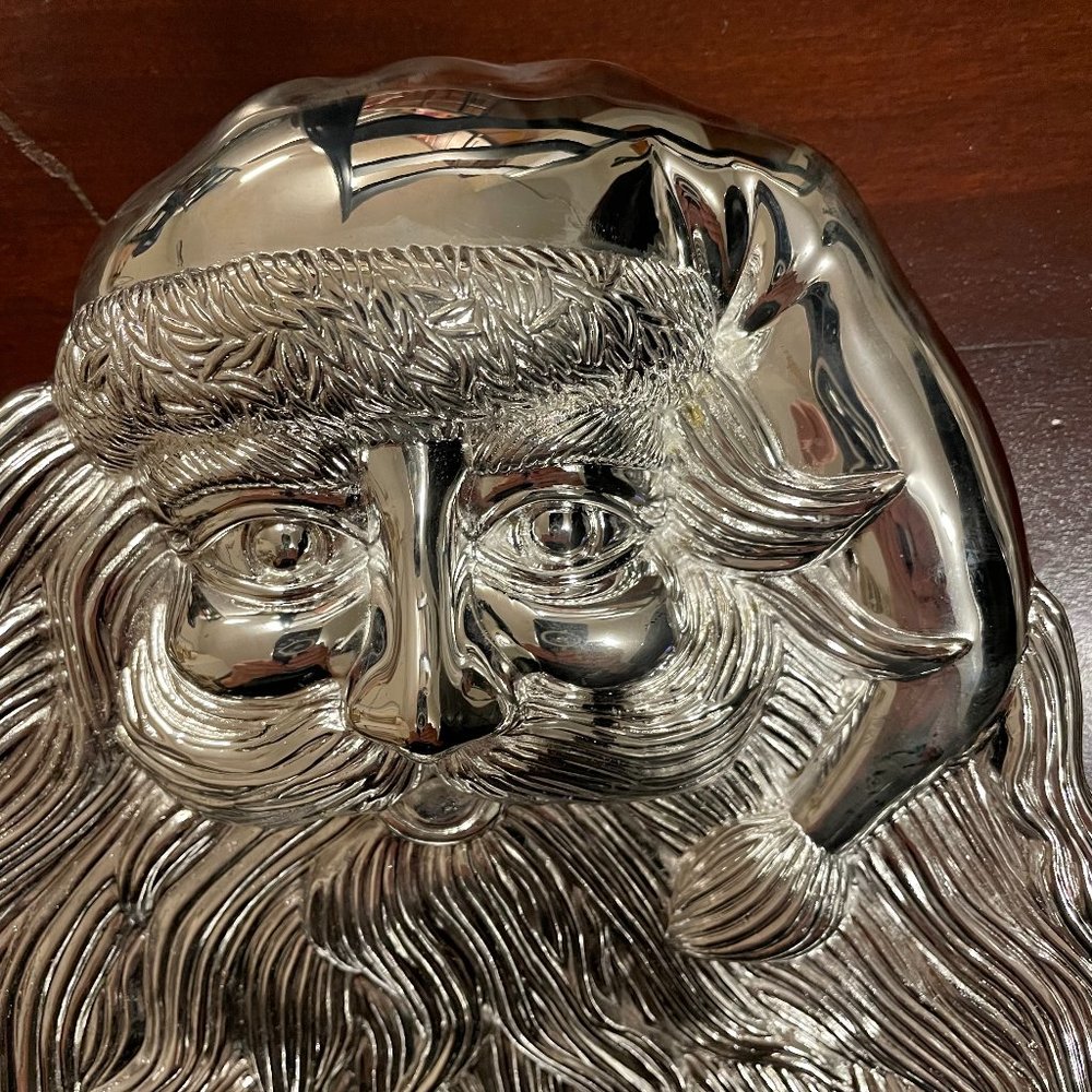 Vintage Silver Plated Santa Candy Dish - Picture 4 of 8